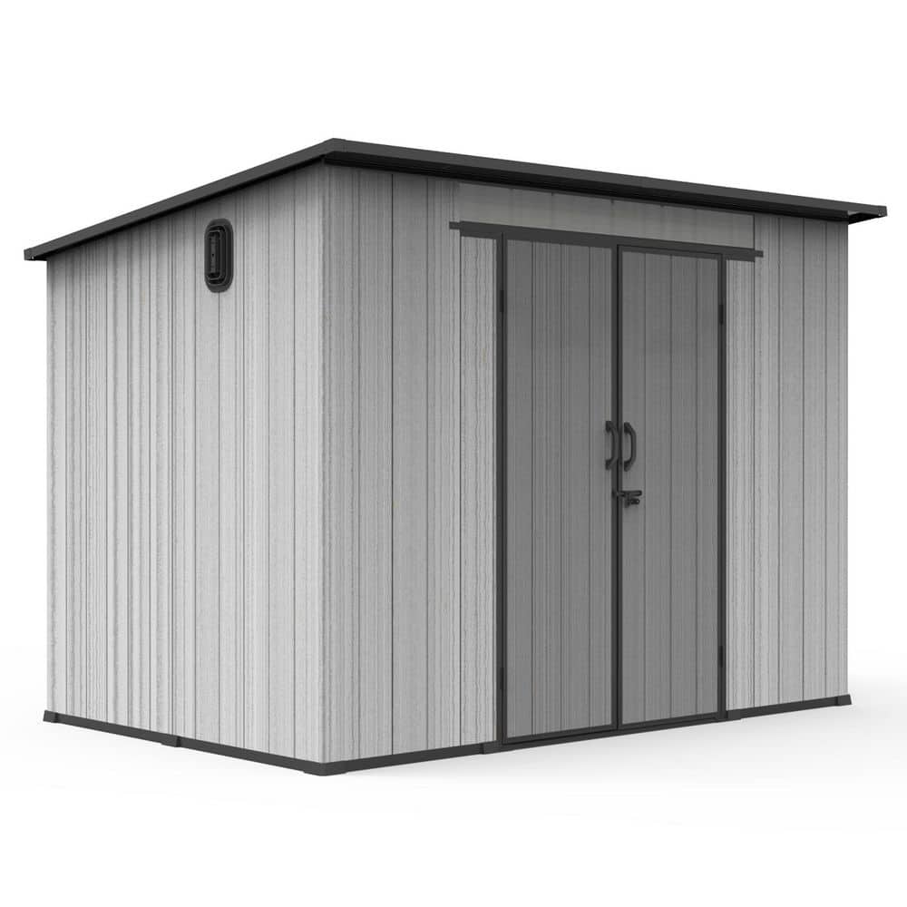 domi outdoor living 9.3 ft. W x 6.3 ft. D Resin Outdoor Storage