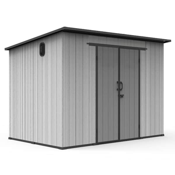 domi outdoor living 9.3 ft. W x 6.3 ft. D Resin Outdoor Storage