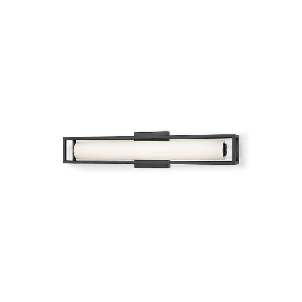 Lochwood 21 in., 1-Light 22-Watt Black Integrated LED Wall Sconce price history on PriceWatchPro