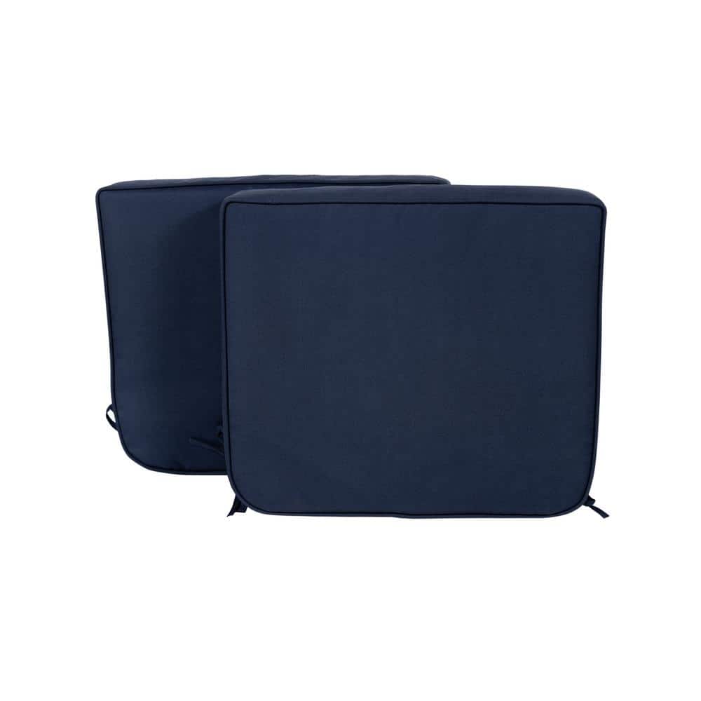 Navy Blue All-Weather Outdoor Seat Cushion Set