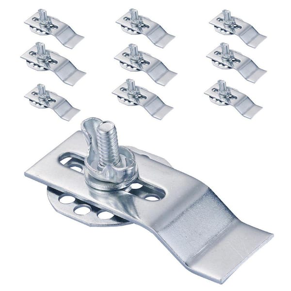 Chrome Sink Mounting Clip/Bracket in Iron 10-Pack