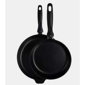 XD 2-Piece Aluminum Black Set: Frying Pan Set 9.5 in. 11 in.