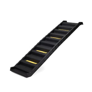Black Folding Portable Pet Ramp, Dog Ramp for Cars SUV, Vehicle Stairs Ladder with Nonslip Mats and Rubber Feet