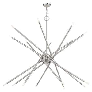 Soho 16-Light Brushed Nickel Chandelier