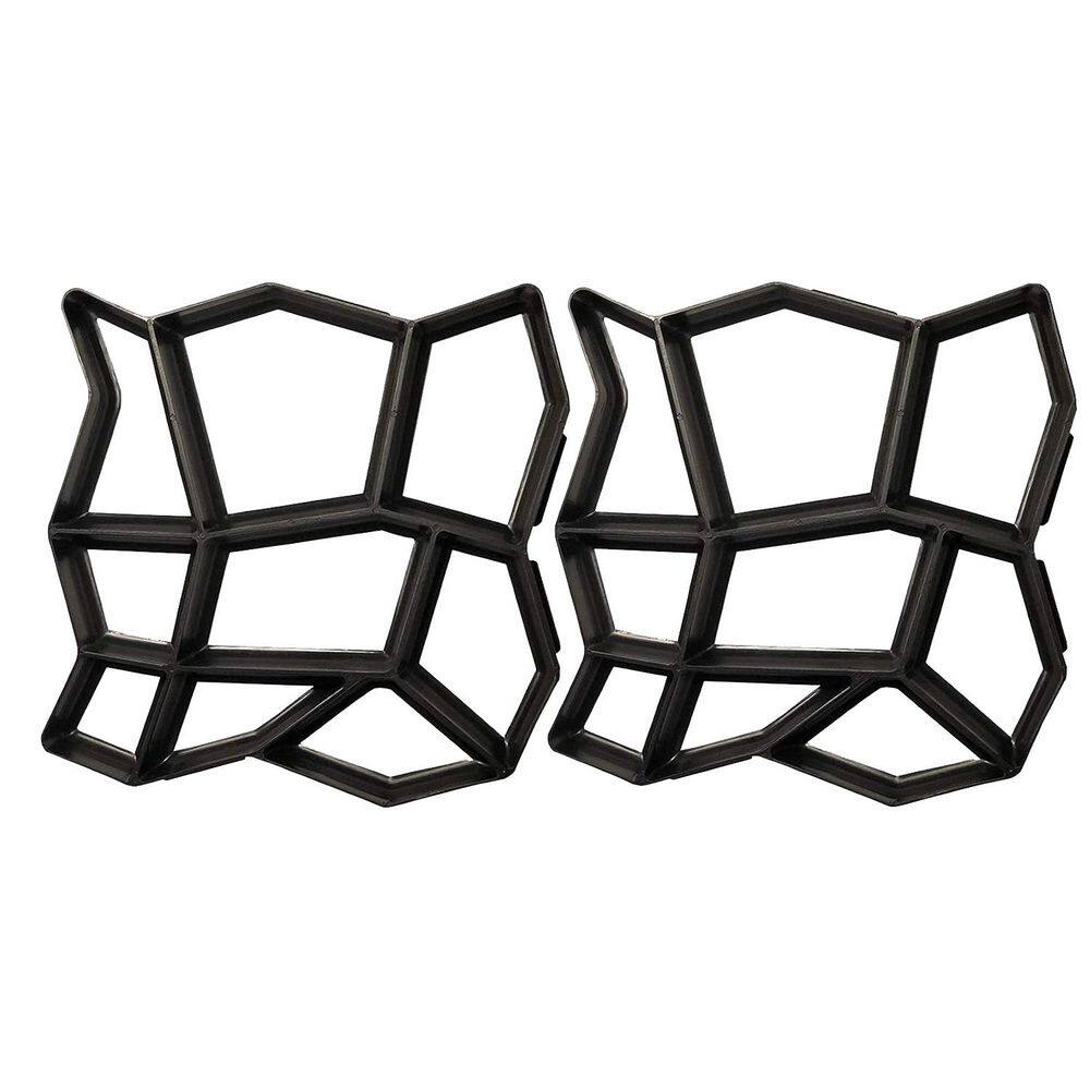 16.9 x 16.9 x 1.6 Inch Concrete Walk Maker Path Mate Stone Molds Stepping Stone Paver 2-Pack price history on PriceWatchPro