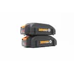 POWER SHARE 20-Volt 2.0 Ah Max Lithium-Ion Battery, 2pk