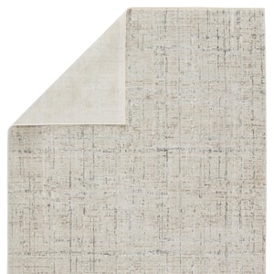 Sovis Light Gray/Ivory 3 ft. x 8 ft. Abstract Runner Area Rug