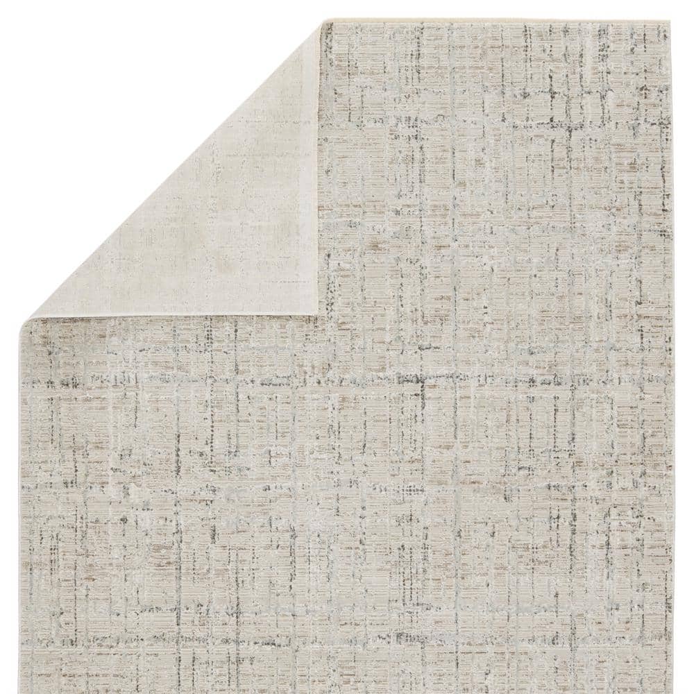 Sovis Vintage-Inspired Heathered 8'10" x 12'7" Gray & Taupe Rug