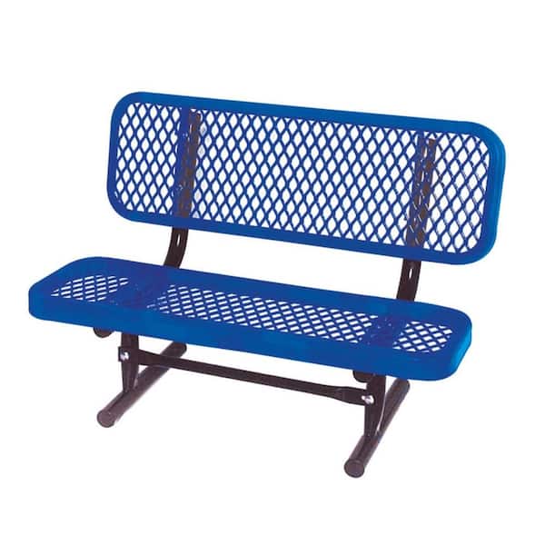 3 ft. Diamond Blue Commercial Park Preschool Bench