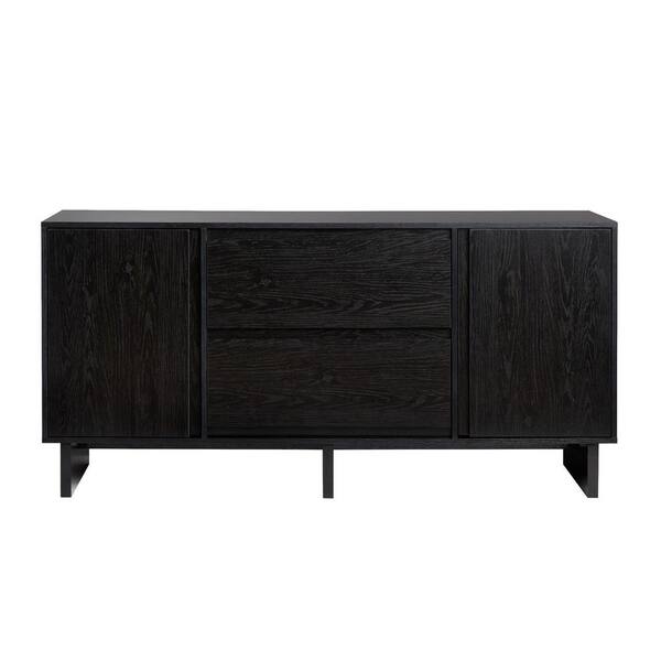 Modern on sale black sideboard