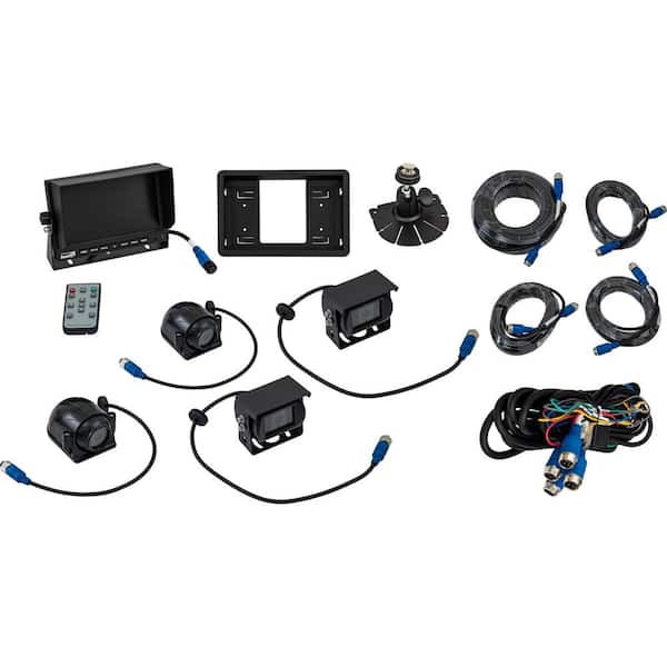 Backup Camera System with DVR and Blind Spot Detection