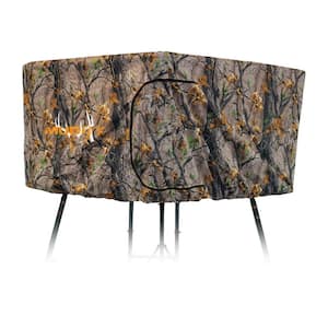 Quad Blind Kit Elevated Hunting Water-Resistant Enclosure, Cammo