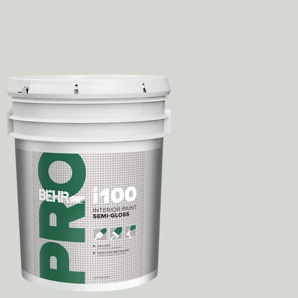 BEHR PRO 5 gal. #N410-2 Brook Green Semi-Gloss Interior Paint