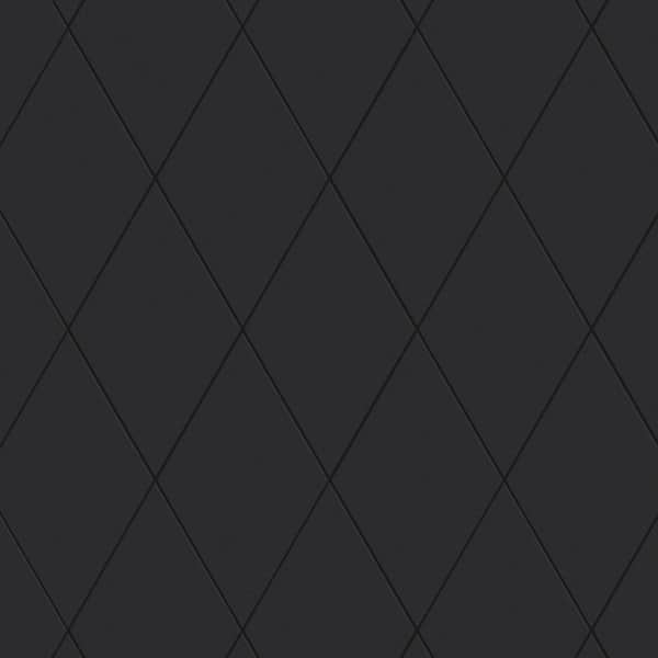 Merola Tile Rhombus Smooth Black 5-1/2 in. x 9-1/2 in. Porcelain Floor and Wall Take Home Tile Sample