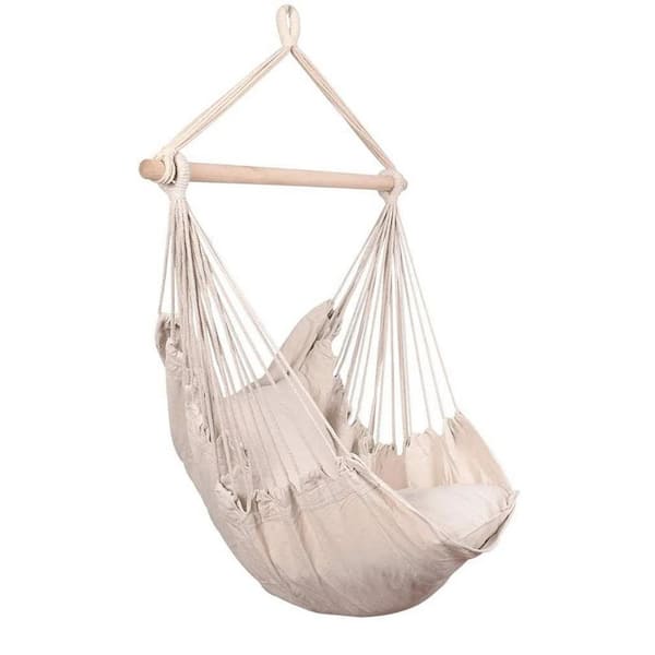Unbranded 3.25 ft. Portable Hammock Chair with 2-Seat Cushions and Carrying Bag