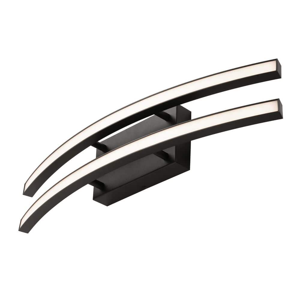 Harper 3.75 in. 2-Light Black Integrated LED Vanity Light price history on PriceWatchPro