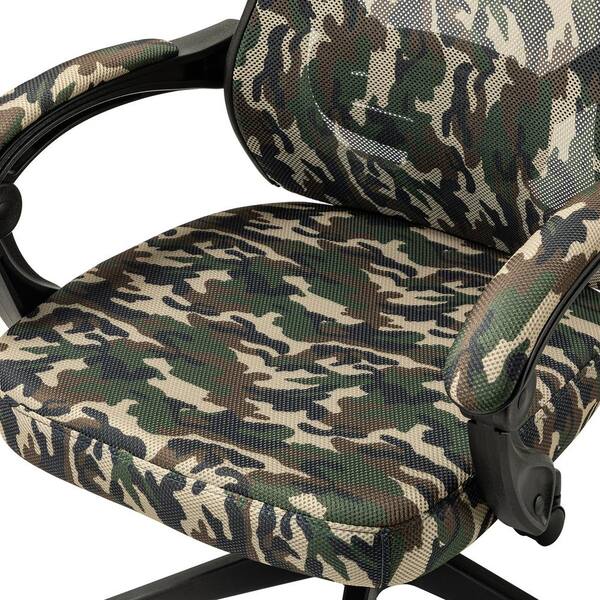 green camo gaming chair