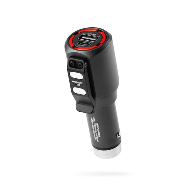 400-Lumens Tactical 12-Volt Charging Device and Flashlight with Glass Breaker