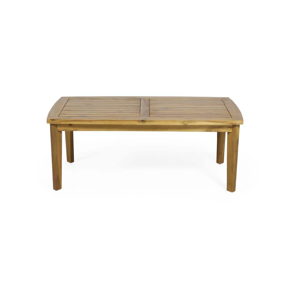 "Outdoor Acacia Wood Rectangular Coffee Table, Teak, 43.25"" W x 23.50"" D x 17.00"" H" price history on PriceWatchPro