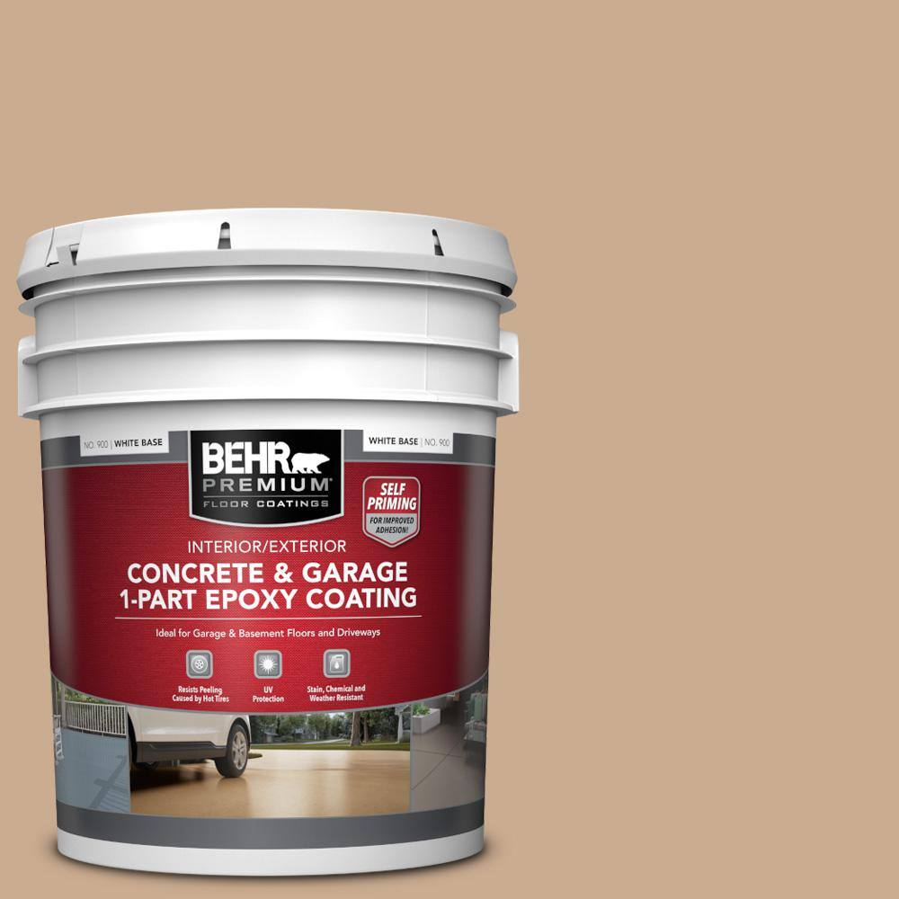 5 gal. #N250-3 Pottery Wheel Self-Priming 1-Part Epoxy Satin Interior/Exterior Concrete and Garage Floor Paint price history on PriceWatchPro