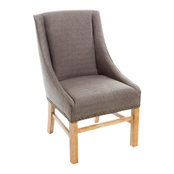 Noble House James Silver Fabric Dining Chair