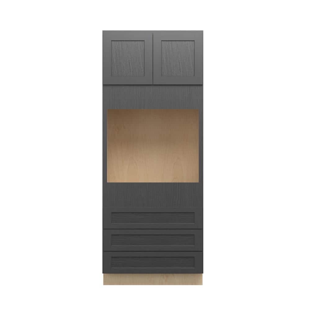 Jamestown Recessed 33 in. W x 84 in. H x 24 in. D in Espresso Plywood Assembled Single Oven Cabinet price history on PriceWatchPro