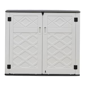 4.5 ft. W x 2.8 ft. D Plastic Professional Install HDPE Shed with Double Door 12.6 sq. ft.
