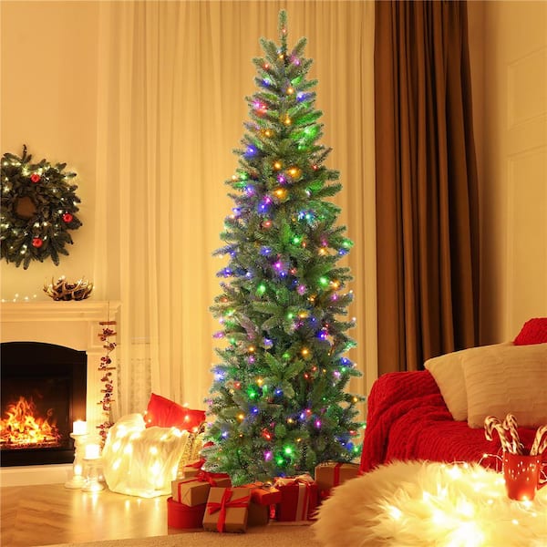 WHAT WE WANT WWW Xmas tree クリスマス　ワット CANVAS Pre-Lit Normandy Christmas Tree with Tree Stand, 800