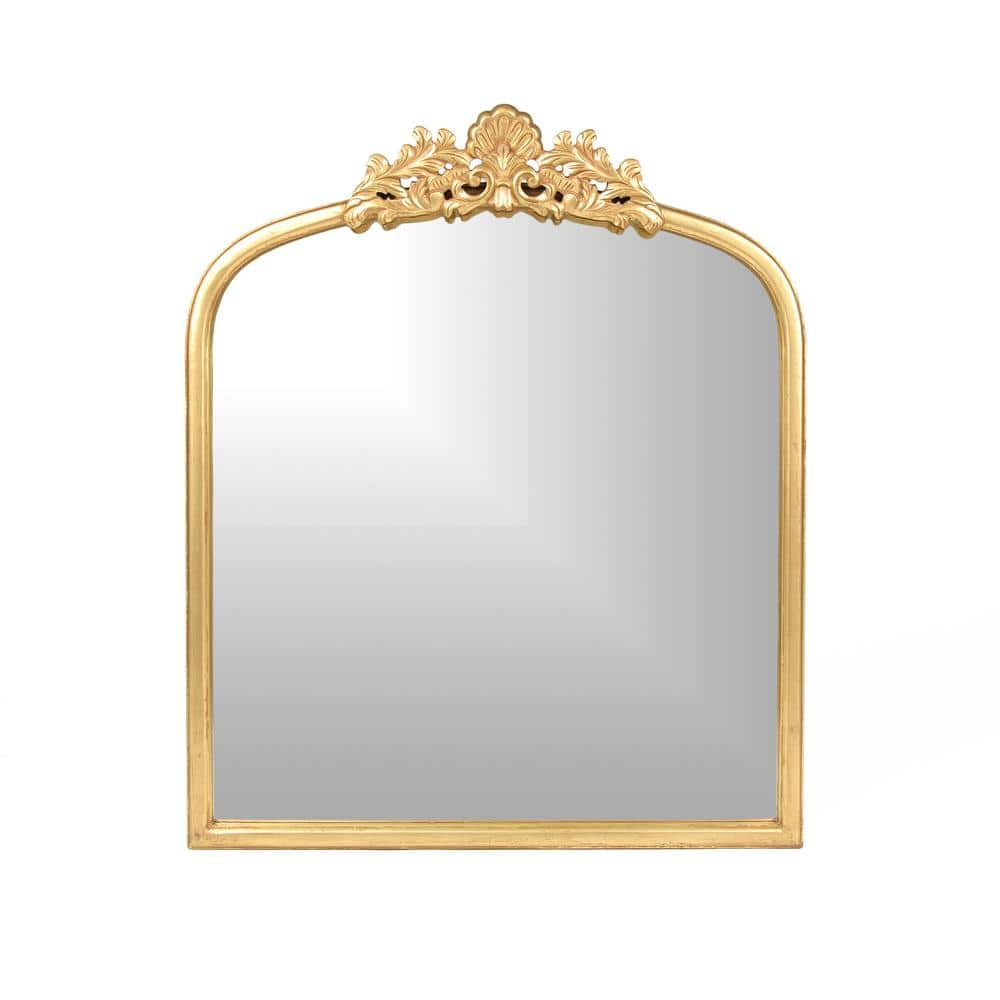 Fancy mirror dupe: $20 thrifted frameless mirror and $4 gold washi