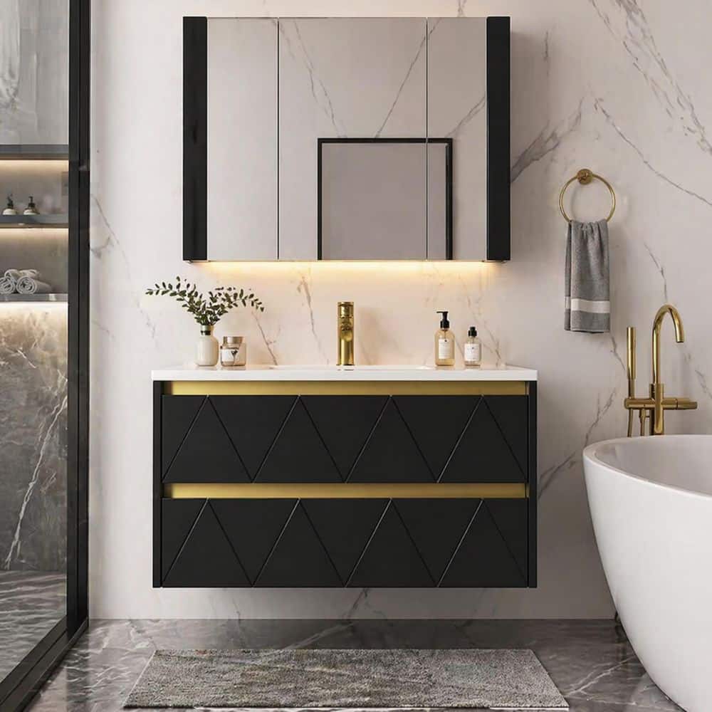 DELUXE DL LIVING Steve 31 in.W x 19 in.D x 18 in.H Single Sink