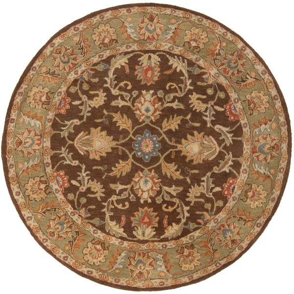 Artistic Weavers Chenni Chocolate 10 ft. x 10 ft. Round Indoor Area Rug ...