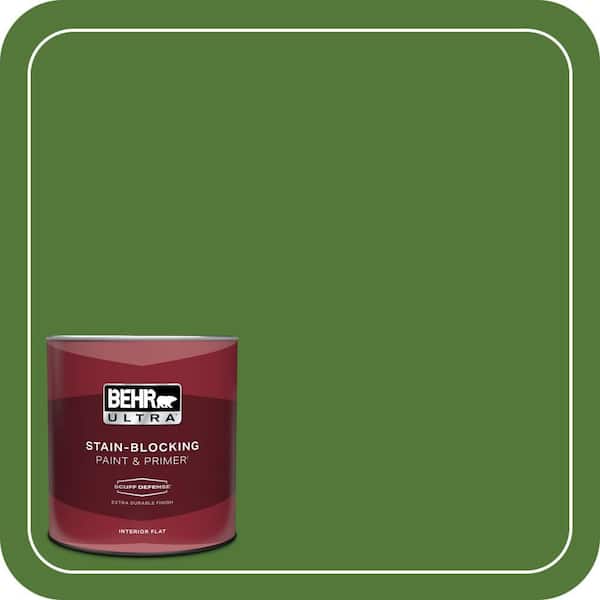 BEHR ULTRA 1 qt. #P380-7 Luck of the Irish Extra Durable Flat Interior Paint & Primer