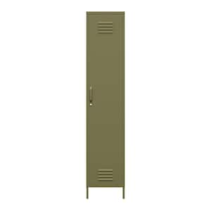 Bonanza 4-Shelf Metal Single Door Locker Cabinet in Olive