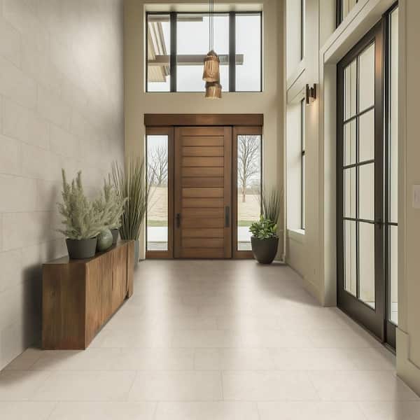 Girona Marfil 3D 12 in. x 24 in. Lappato Porcelain Shell Stone Look Floor and Wall Tile (12 sq. ft. /Case)