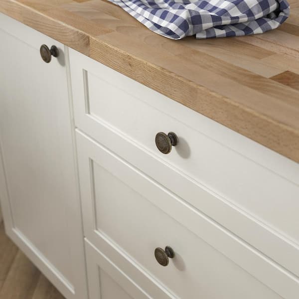 Harmon 1-3/8 in. (35 mm) Classic Warm Chestnut Round Cabinet Knob