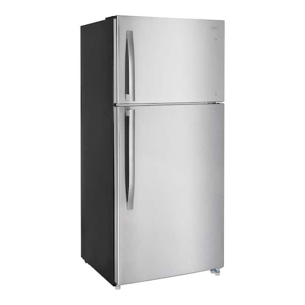 Vissani 18.0 cu. ft. Top Freezer Refrigerator in Stainless Steel Look