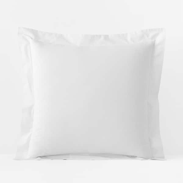 The Company Store Company Essentials White Organic Cotton Percale Euro Sham