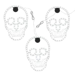 3-Pack 10 in. Twinkling LED Skulls