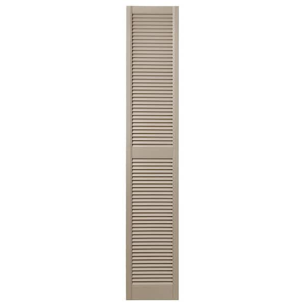 Ply Gem 15 In. X 71 In. Open Louvered Polypropylene Shutters Pair In ...