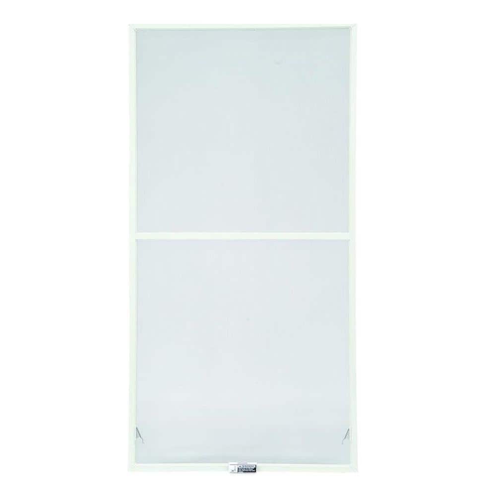 39-7/8 in. x 54-27/32 in. 200 and 400 Series White Aluminum Double-Hung Win