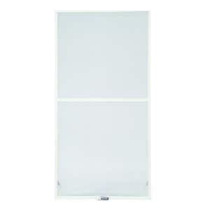 39-7/8 in. x 54-27/32 in. 200 and 400 Series White Aluminum Double-Hung Window Insect Screen
