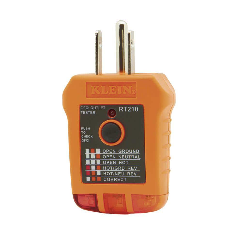 Klein Tools GFCI Outlet Tester RT210 - The Home Depot