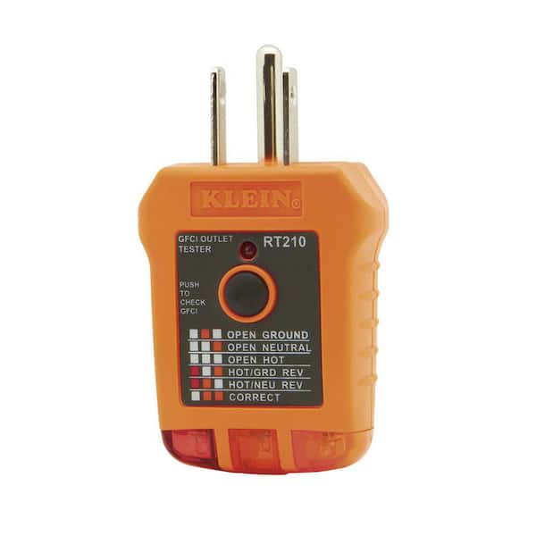 Klein Tools GFCI Outlet Tester RT210 - The Home Depot