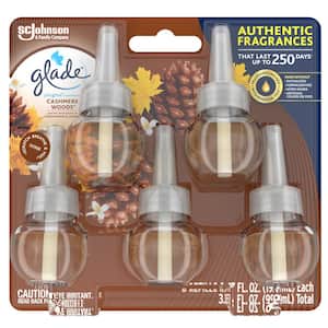 2-pack Combo 3.35 fl. oz. Cashmere Woods Scented Oil Plug In Air Freshener Refill (5-Count)