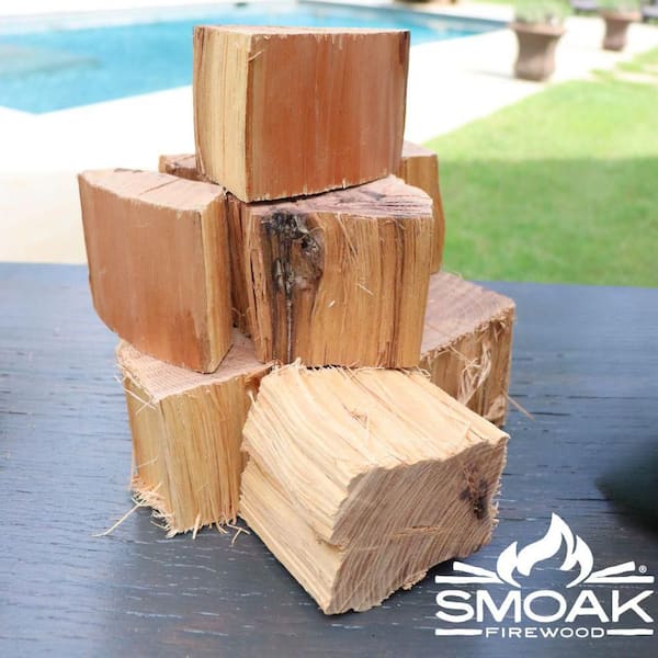 Smoak Firewood White Oak Wood Chunks (8-10 lbs) USDA