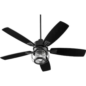 Galveston 52 in. Indoor Black Ceiling Fan with Wall Control