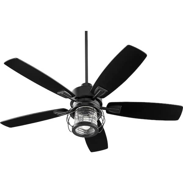 Quorum INTERNATIONAL Galveston 52 in. Indoor Black Ceiling Fan with Wall Control