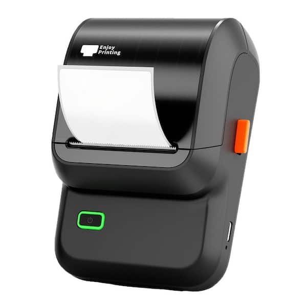 Bluetooth Label Maker Machine with Tape Supports 2 in. Address Labels Versatile App 2000 Icons 300 Templates Black