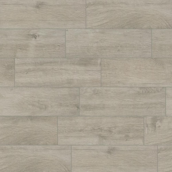 MSI Westwood Liath Gray 8 in. x 24 in. Matte Porcelain Wood Look Floor and Wall Tile (1.33 sq. ft./Each)