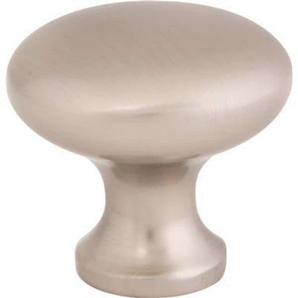 1-1/8 in. Brushed Nickel Cabinet Knob (5-Pack)